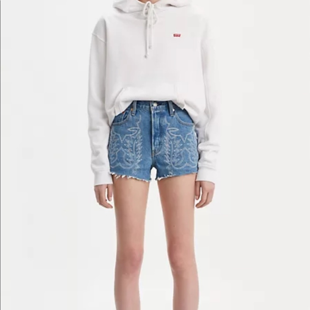 Levi’s 501® HIGH RISE EMBROIDERED SHORTS